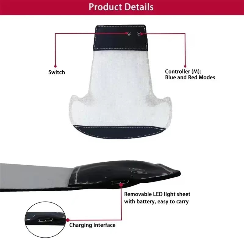 Red&Infrared Light Therapy Device for Hair Fast Growth Cap Red Light Therapy for Hair Loss Treatment with USB Charging Anti-Hair